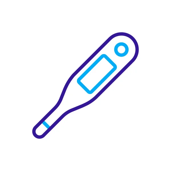 Electronic Medical Thermometer Vector Icon Medicine Medical Support Sign Graph — Stock Vector