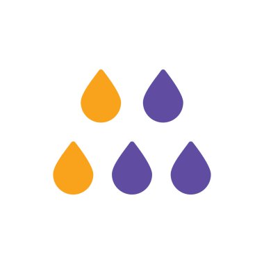 Su vektör simgesini bırakın. Meteoroloji işareti. Seyahat, turizm ve hava durumu web sitesi ve uygulama tasarımı, logo, uygulama, UI için grafik sembolü