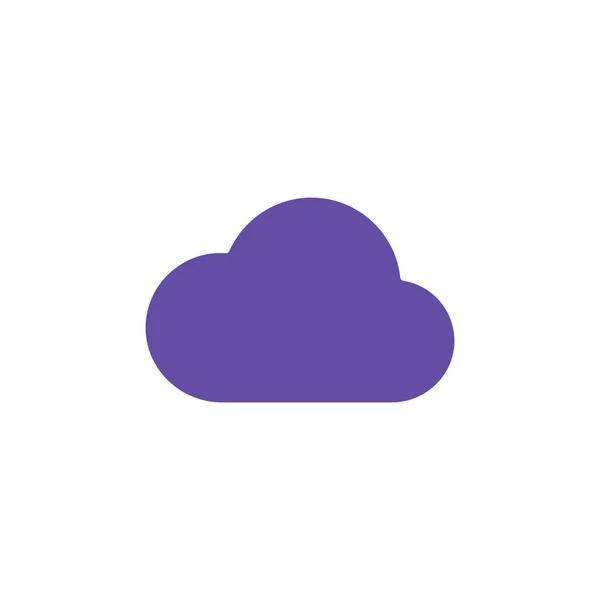 Wolkenvektorglyphen Symbol Meteorologisches Zeichen Grafiksymbol Für Reise Tourismus Und Wetter — Stockvektor
