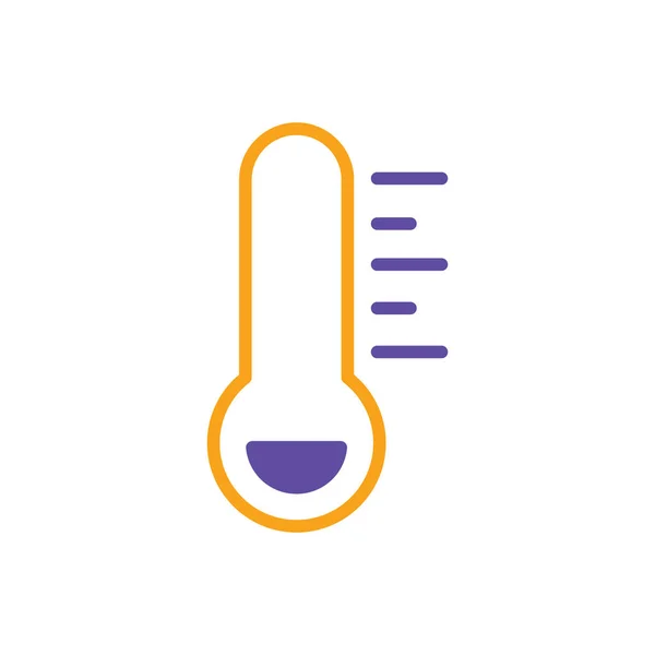 Thermometer Frost Cold Vector Glyph Icon Meteorology Sign Graph Symbol — Stock Vector