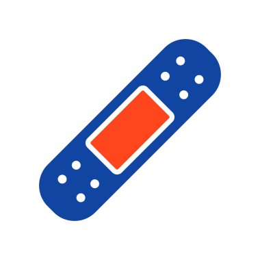 Yapışkan alçı vektör sembol. İlaç ve sağlık sigortası, tıbbi destek işareti. Tıbbi web sitesi ve uygulama tasarımı için grafik sembolü, logo, uygulama, UI