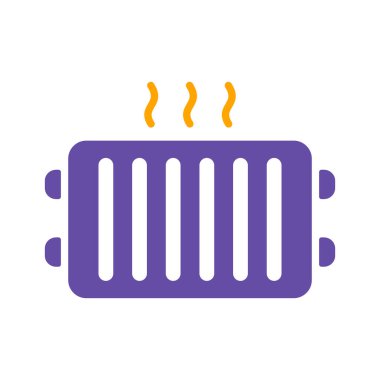 Radyatör, ısıtıcı vektör simgesi. İnşaat, onarım ve inşaat. Web sitenizin tasarımı için grafik sembolü, logo, uygulama, UI