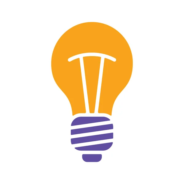 灯泡字形图标矢量 想法的标志 解决方案 思考的概念 照明电灯 — 图库矢量图片