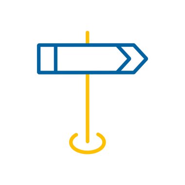 İmza noktası vektör simgesi. Navigasyon işareti. Seyahat ve turizm web sitesi ve uygulama tasarımı, logo, uygulama, UI için grafik sembolü