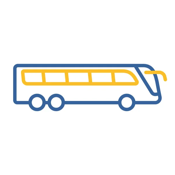Reisen Bus Flache Vektor Symbol Grafik Symbol Für Reise Und — Stockvektor