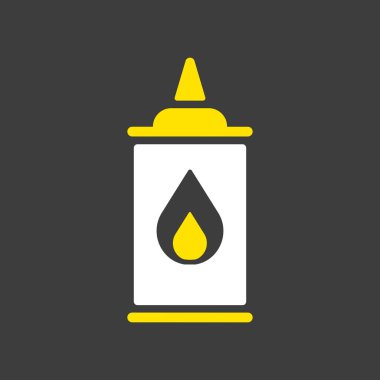 Koyu arkaplandaki sıvı vektör simgesini kömürlemek. Barbekü ve bbq ızgara tabelası. Yemek pişirme web sitesi ve uygulama tasarımı, logo, uygulama, UI için grafik sembolü