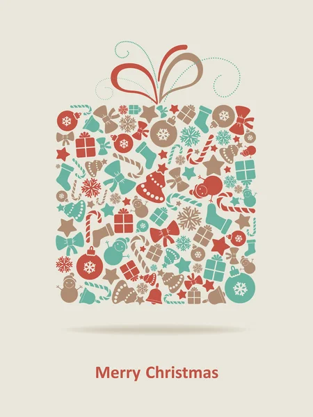 Joyeux Noël carte — Image vectorielle