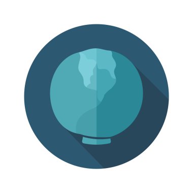 Uzun gölge ile lahana düz simgesi