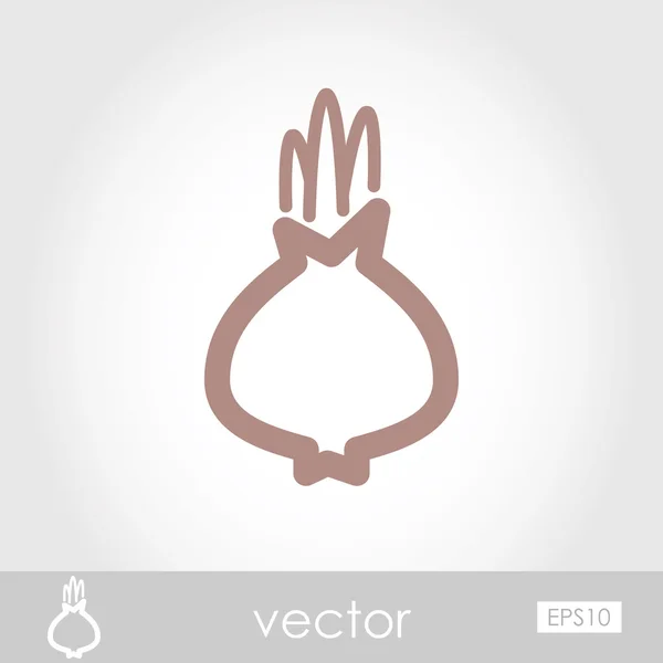 Vector icono de cebolla — Archivo Imágenes Vectoriales