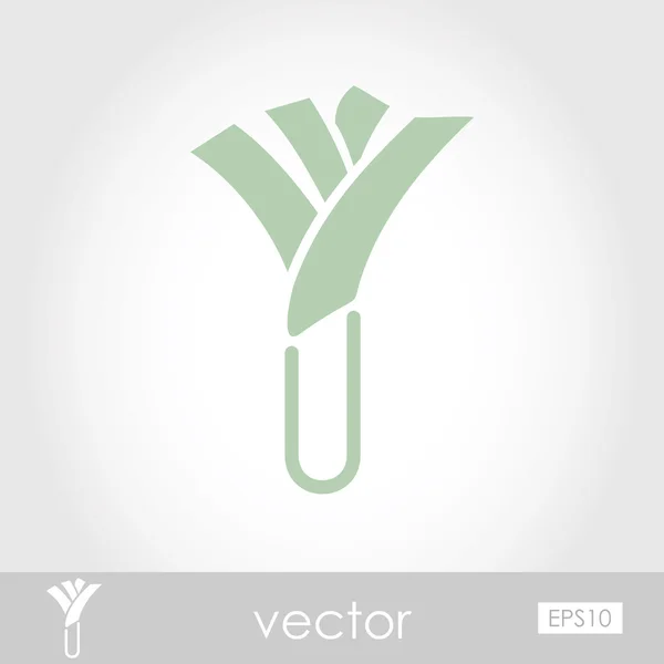 Vector Leek icon — Stock Vector