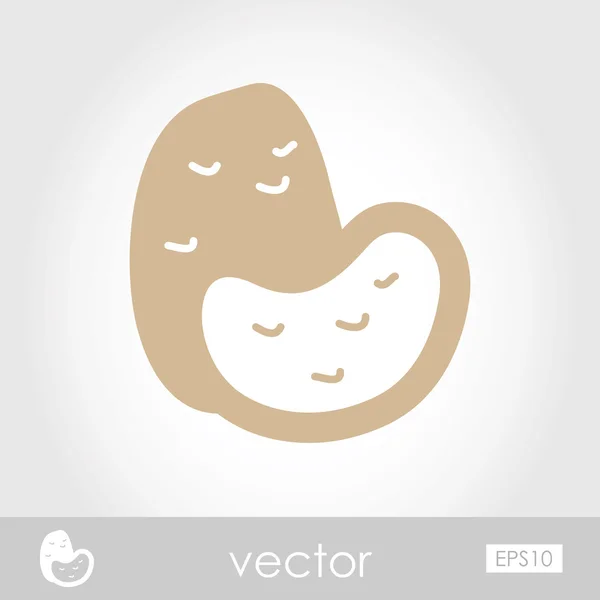 Vektorkartoffel-Symbol — Stockvektor