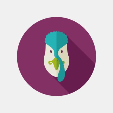 Türkiye uzun gölge düz simgesiyle