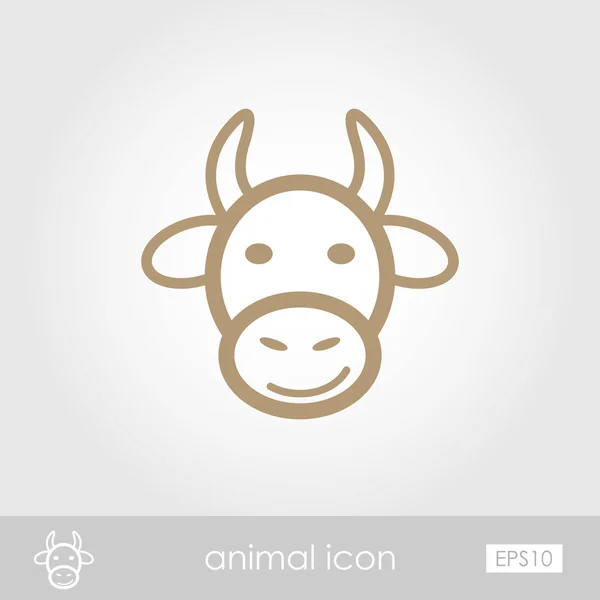 Ikona krowa — Wektor stockowy
