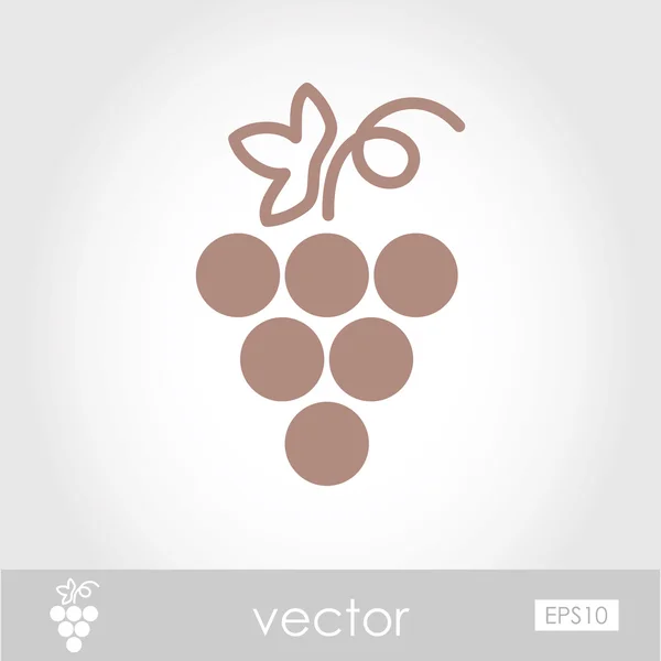 Vector druiven pictogram — Stockvector