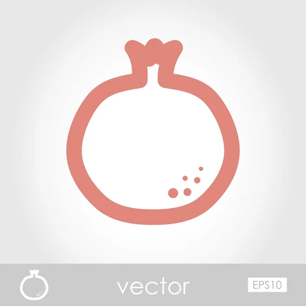 Vector icono de granate — Vector de stock