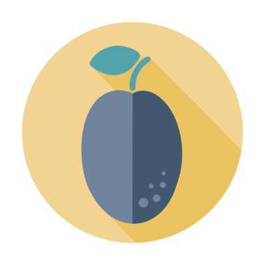 Erik uzun gölge düz simgesiyle