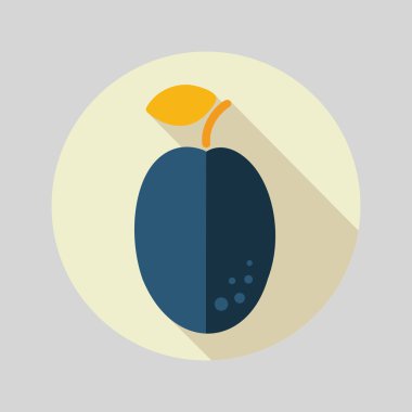 Erik uzun gölge düz simgesiyle