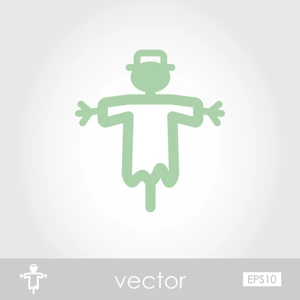 Espantapájaros vector icono — Vector de stock