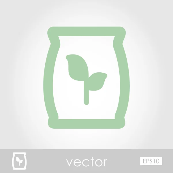 Fertilizante vector icono — Vector de stock