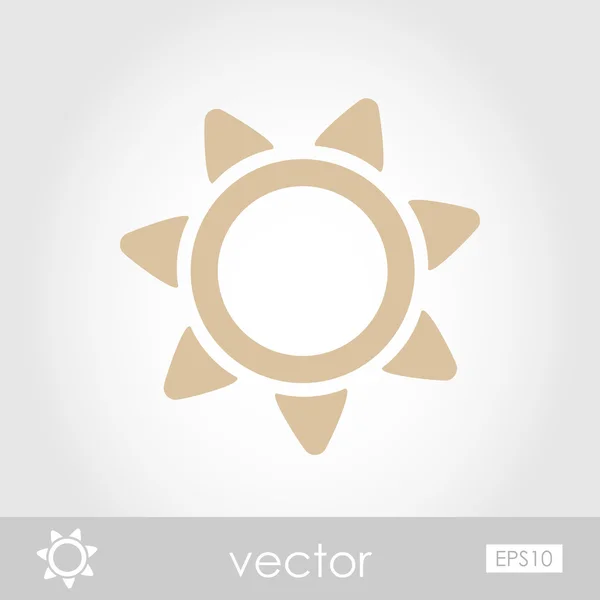 Icono del vector solar — Vector de stock