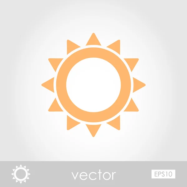 Sun vector icon — Stock Vector