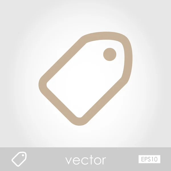 Etiqueta icono vector — Vector de stock