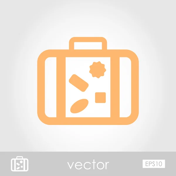 Bőrönd vektor ikon — Stock Vector