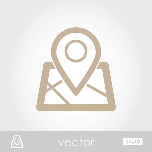 Map Marker vector icon — Stock Vector