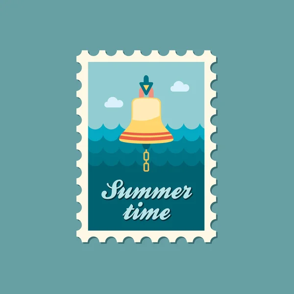 Bell timbre plat marin — Image vectorielle