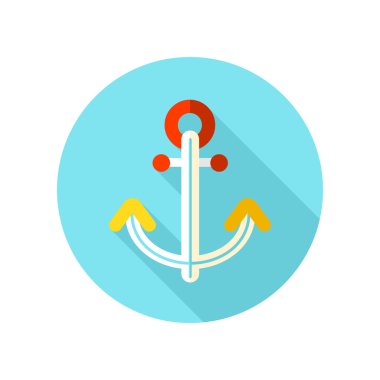 Tutturucu uzun gölge düz simgesiyle