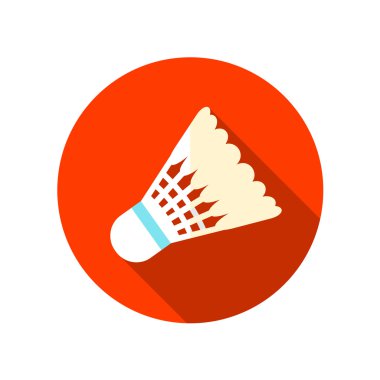 raketle badminton spor düz simgesi