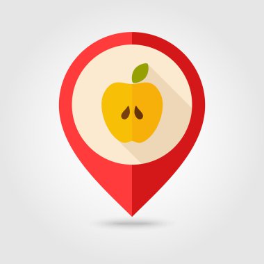 Apple düz eşleme PIN uzun gölge simgesiyle