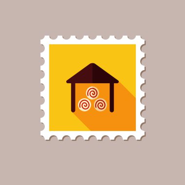 Uzun gölge ile düz pul döken