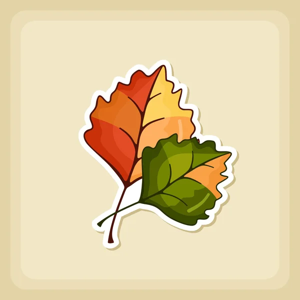 Autumn Leaves icon, Harvest Thanksgiving vector — Stock Vector