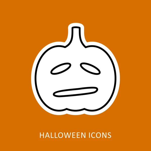 Halloween pumpkins icon — Stock Vector