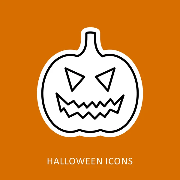 Halloween abóboras ícone —  Vetores de Stock