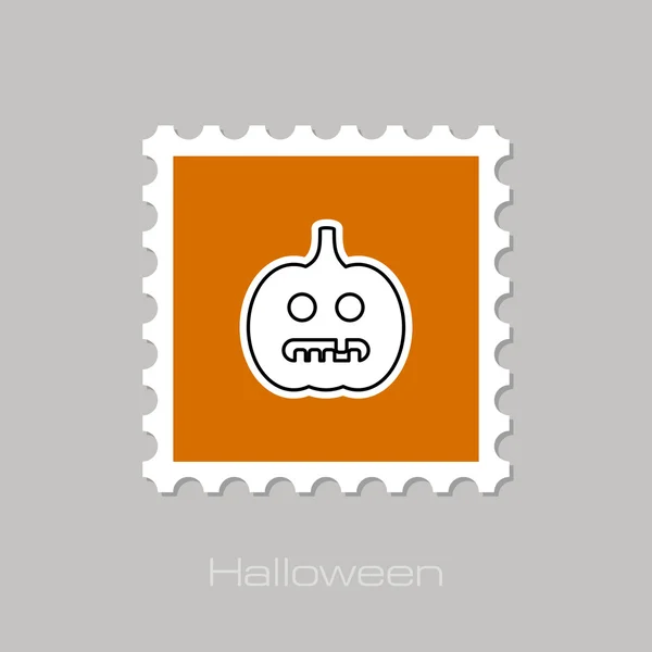 Timbro zucche Halloween — Vettoriale Stock