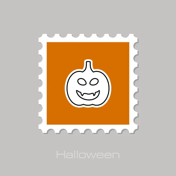 Halloween pumpkins stamp — Stock Vector