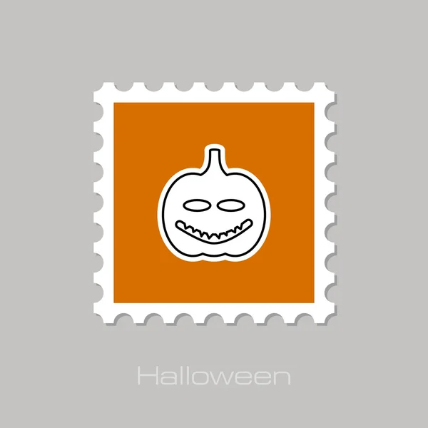 Timbro zucche Halloween — Vettoriale Stock