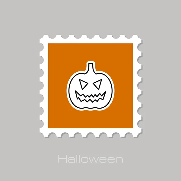 Halloween pumpkins stamp — Stock Vector