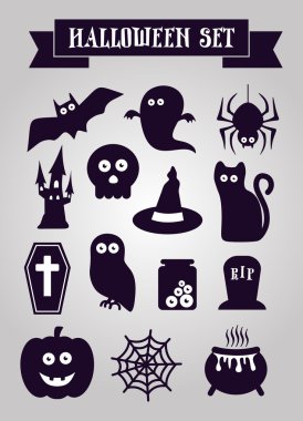 Cadılar Bayramı simgeleri dizisi