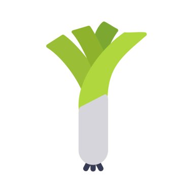 Pırasa, taze soğan sapı izole tasarım vektör simgesi. Sebze işareti. Gıda ve içecek web sitesi için grafik sembolü, uygulama tasarımı, mobil uygulamalar ve yazdırma ortamı, logo, UI