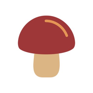 Mantar şampiyonu izole vektör ikonu. Sebze işareti. Gıda ve içecek web sitesi için grafik sembolü, uygulama tasarımı, mobil uygulamalar ve yazdırma ortamı, logo, UI