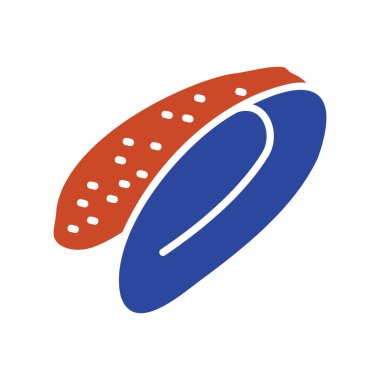 Çiğ ya da pişmiş ördek göğsü filetosunun koyu siyah simgesi. Deri dokusuyla, üst düzey menüler ya da kümes hayvanları ürünleri ambalajına uygun.