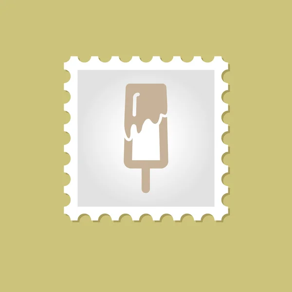 冰激淋矢量邮票 — 图库矢量图片