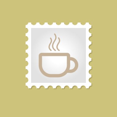 Çay veya kahve damgası kap