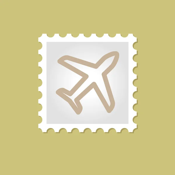 Airplane vector stamp — Stock Vector
