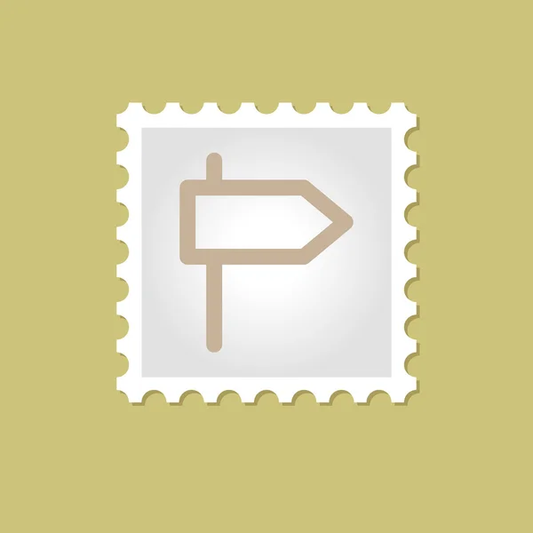 道路路标矢量邮票 — 图库矢量图片