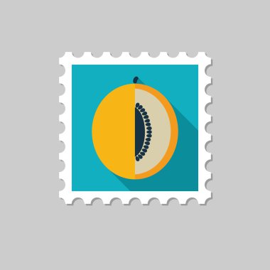 Uzun gölge ile kavun düz pul