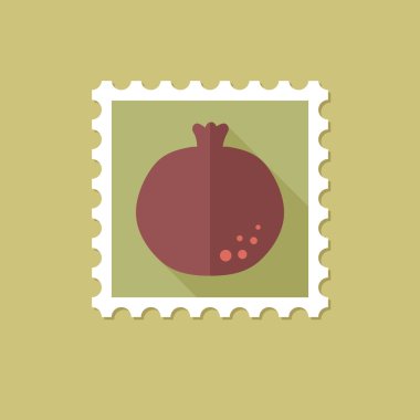 Uzun gölge ile Garnet düz pul